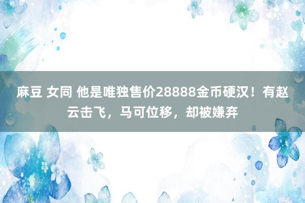 麻豆 女同 他是唯独售价28888金币硬汉！有赵云击飞，马可位移，却被嫌弃