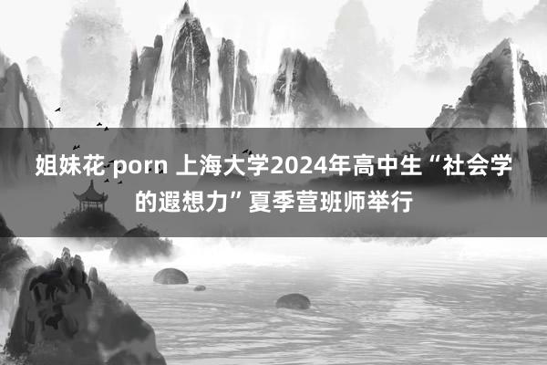 姐妹花 porn 上海大学2024年高中生“社会学的遐想力”夏季营班师举行